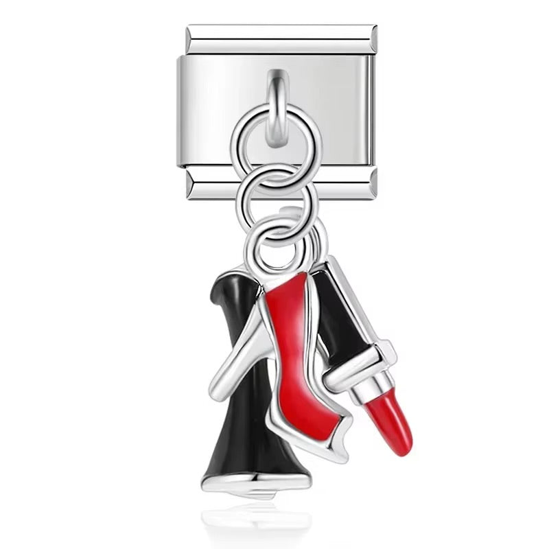 Italian Charms Kobieta przedstawia charms z motywem eleganckiej kobiety do personalizacji bransoletki