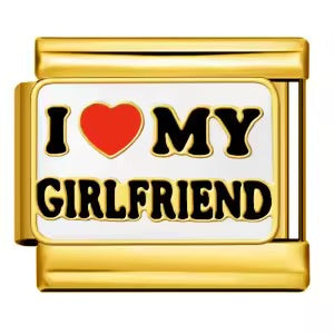 Italian charms I love my girlfriend Nicolze Charms