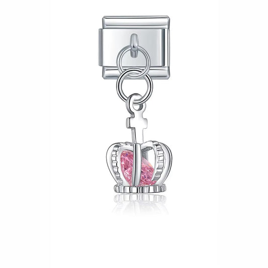 Wisząca korona Italian Charms przedstawia charms z wiszącą koroną do personalizacji bransoletki