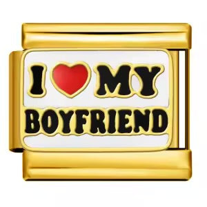 Italian charms I love my boyfriend Nicolze Charms