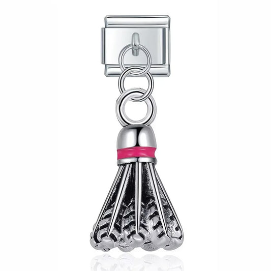 Italian Charms Lotka przedstawia charms z motywem lotki do badmintona do personalizacji bransoletki