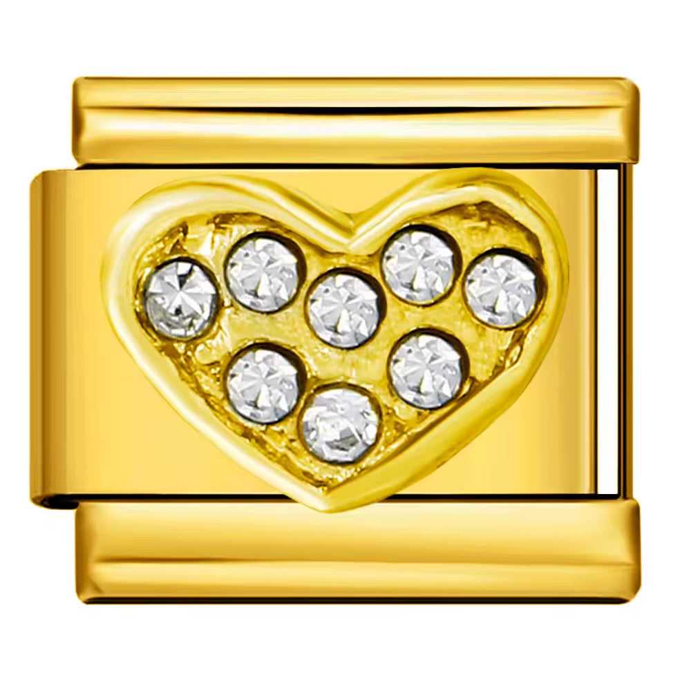 Italian charms Serce cyrkonie Nicolze Charms
